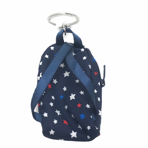 Vera Bradley Bag Charm Fireworks Star Key Charm, Navy Blue - Picture 2 of 4